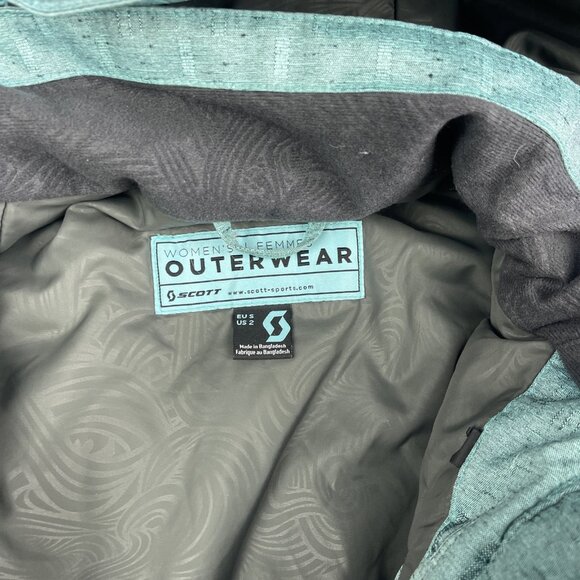 Scott Outerwear Ski Jacket Women's US 2 Blue Zip Up Hooded Snowboard - Picture 16 of 16